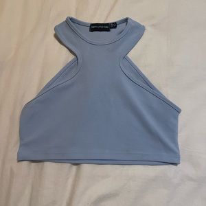 PLT Baby Blue Crop Top